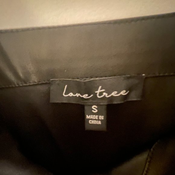 SOLD: NOT ON POSHMARK - - Tree Fake Leather Black Zipper Dress - Picture 4 of 4